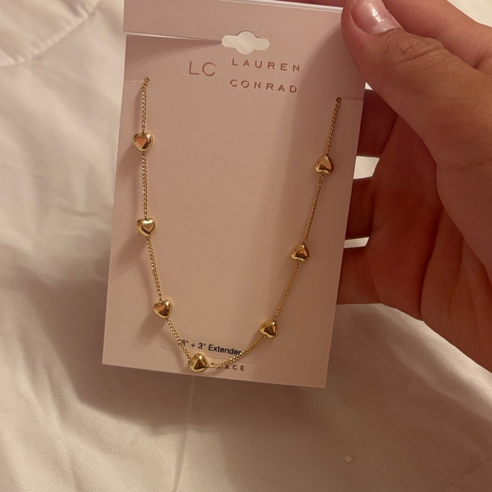 LC Lauren Conrad Gold Heart Necklace